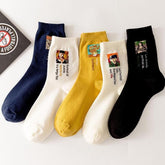 Calcetines de tubo medio de dibujos animados